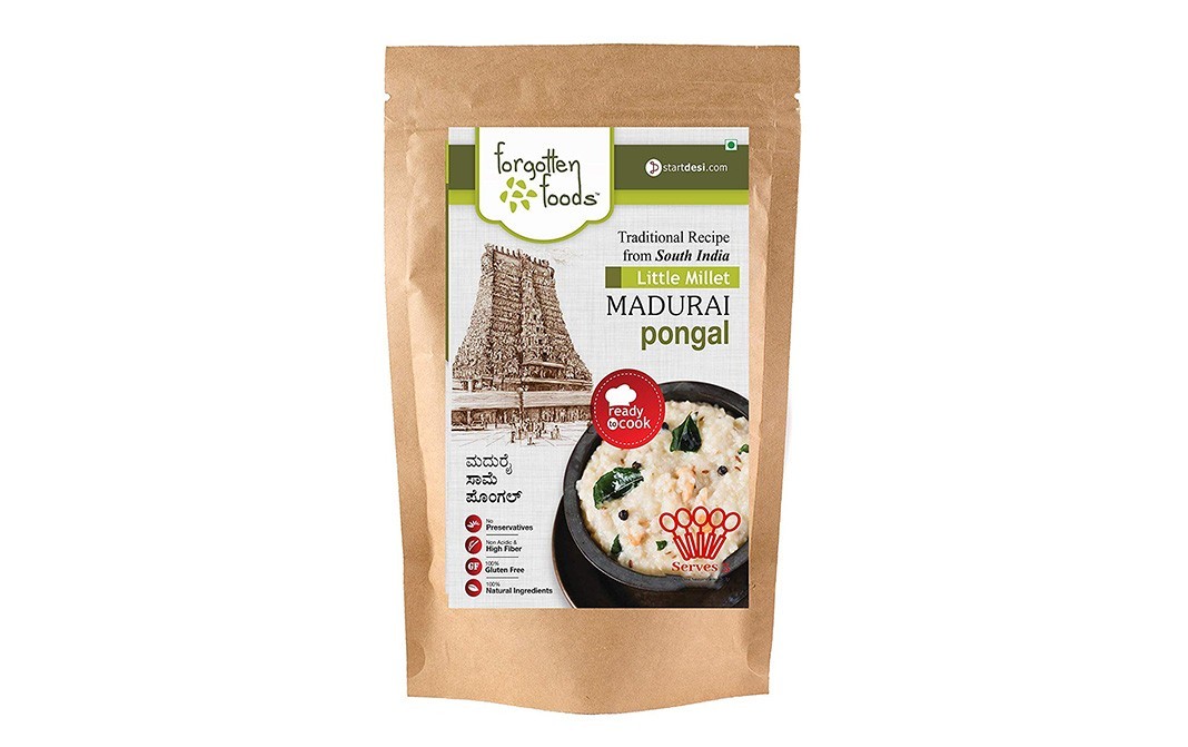 Forgotten Foods Little Millet Madurai Pongal    Pack  400 grams